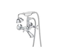 Roca Carmen - Mitigeur de baignoire avec accessoires, chrome A5A014BC00