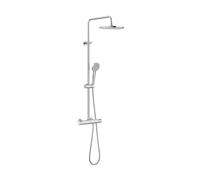 Roca Colonne de douche thermostatique télescopique modèle Victoria T-Plus, 59,5 x 25,4 x 117 cm, couleur métallique (référence : A5A2C18C00)