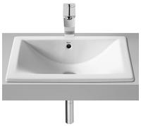 Roca Diverta lavabo 50x38 cm rectangulaire encastrée-sous plan blanc brillant A327114000