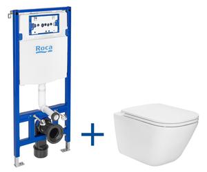 Roca Gap Round kit cuvette avec abattant et châssis A893105900