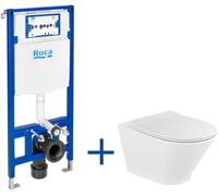 Roca Gap Round kit wc châssis + cuvette + abattant A893104470