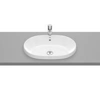 Roca Gap Round lavabo 55x39 cm ovale encastrée blanc brillant A3270Y5000