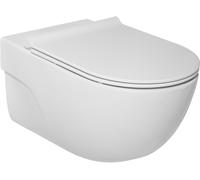 Roca Meridian cuvette wc avec abattant à descente lente suspendue sans bride blanc A34H240000