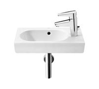 Roca Meridian - Lave-mains 45x25 cm, avec trop-plein, trou pour robinetterie à droite, blanc A327248000