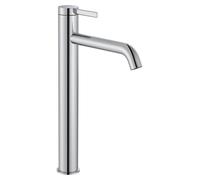 ROCA Mitigeur lavabo ONA bec haut avec vidage clic-clac, chromé