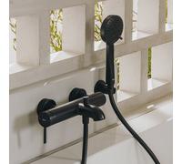 Ona Mitigeur Bd Mural Inv Auto Noir Mat-Roca A5A029Enb0
