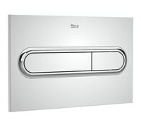 Roca - Pl1 Dual (une) Plaque D'Actionnement Encastrée Double Couleur : Chromé Brillant