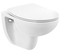 Roca Victoria cuvette wc avec abattant à descente lente suspendue sans bride blanc brillant A34HV02000