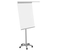 ROCADA Mobiles Flipchart magnetisch 2 Arme Sternfuß, weiß