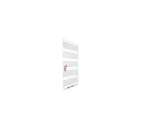 Rocada Visualline Skin Magnetic Dry Erase Board with Music Staff Lines, 29,5 x 45,3 pouces, blanc et noir (6420RM)