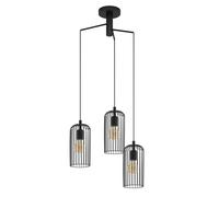 Eglo Suspension luminaire Roccamena, plafonnier suspendu pour salle à