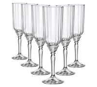 Rocco Bormioli Bormioli Rocco Florian Lot de 6 Verres à Pied Transparent pour Prosecco 21cl