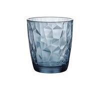 Rocco Bormioli - Lot de 3 Verres à Eau Diamond Bleu