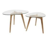 ROCH - Lot de 2 Tables Basses Gigognes Verre Trempé - Altobuy Transparent G