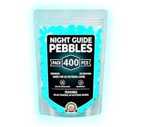 Roches incandescentes, 400 pièces de galets artificiels colorés décoratifs alimentés par l'énergie solaire, pierres lumineuses pour jardin extérieur - Pour aquarium étang jardin terrasse aménagement