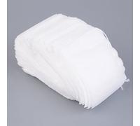 Rocita Lot de 200 Sachets de Thé jetable en Papier Filtrant Filtre à Thé Pour Thé Vrac Epices - Blanc