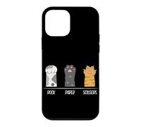 Rock Paper Ciseaux en Papier Motif Pattes de Chat Coque pour iPhone 12 Mini