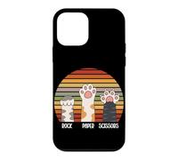 Rock Paper Ciseaux en Papier Motif Pattes de Chat Coque pour iPhone 12 Mini