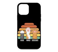 Rock Paper Ciseaux en Papier Motif Pattes de Chat Coque pour iPhone 12 Mini