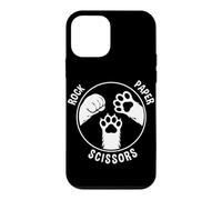 Rock Paper Ciseaux en Papier Motif Pattes de Chat Coque pour iPhone 12 Mini