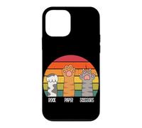 Rock Paper Ciseaux en Papier Motif Pattes de Chat Coque pour iPhone 12 Mini