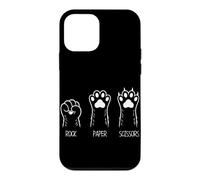 Rock Paper Ciseaux en Papier Motif Pattes de Chat Coque pour iPhone 12 Mini