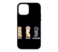 Rock Paper Ciseaux en Papier Motif Pattes de Chat Coque pour iPhone 12 Mini
