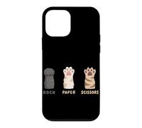 Rock Paper Ciseaux en Papier Motif Pattes de Chat Coque pour iPhone 12 Mini