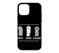 Rock Paper Ciseaux en Papier Motif Pattes de Chat Coque pour iPhone 12 Mini
