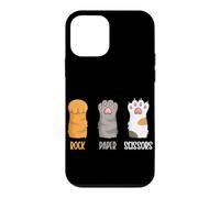 Rock Paper Ciseaux en Papier Motif Pattes de Chat Coque pour iPhone 12 Mini