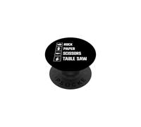 Rock Paper Ciseaux Scie à Table Amusant Travail du Bois Jeu à Main PopSockets PopGrip Adhésif