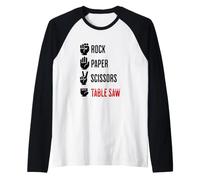 Rock Paper Ciseaux scie à Table Humoristique pour Le Travail du Bois Manche Raglan
