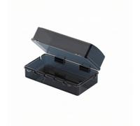 rockible Boîtier Étanche pour Prises Électriques Coffret de Protection Multiprise Boîtier de Raccordement Robuste avec Fermeture Verrouillable Sorties de, Version Élargie, Noir Transparent