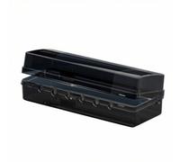 rockible Boîtier Étanche pour Prises Électriques Coffret de Protection Multiprise Boîtier de Raccordement Robuste avec Fermeture Verrouillable Sorties de, Version Allongée, Noir Transparent