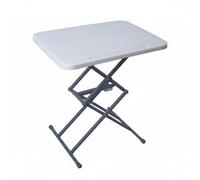 rockible Bureau Élévateur Pliable Réglable en Hauteur Bureau à Ciseaux Compact Meuble Maison, Blanc, avec Fente pour Stylo