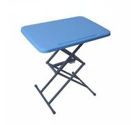 rockible Bureau Élévateur Pliable Réglable en Hauteur Bureau à Ciseaux Compact Meuble Maison, Bleu, avec Fente pour Stylo