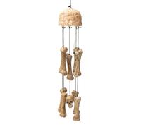 rockible Carillon d'halloween Animé Carillon avec Têtes Mort Lumineux Pendentif d'halloween pour Maison Hantée