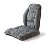 rockible Coussin Chaise avec Dossier Confortable Galette Siège avec Dossier Rembourré pour Étudiants, Gris Spatial, Coussin 48X48cm + Support Lombaire