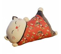 rockible Coussin Couverture Cat-Shaped Cadeau Mignon Coussin 2-In-1 Cat Cushion En 1 Doux Oreiller de En 1 pour Bureau, Voiture, Gris Foncé, Classique - Non Déhoussable
