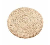 rockible Coussin Tatami Naturel, Style to 3, Diamètre 50 Cm | Confortable, Coussin Sol avec Ouate Soie, pour méditation