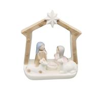 rockible Crèche Noël en Céramique Figurine | simplifié, Crèche Figurines, pr Bureau