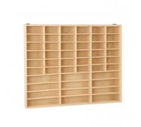 rockible Étagère en Bois avec Compartiments Mural Étagère Murale Ouverte Gain Place Meuble pour Collectionneurs, 48 Compartiments