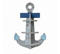 rockible Étagère Murale Étagère Présentoir, Grand Ancre, Étagère Murale Décorative en Forme D Ancre, 58 Cm De Hauteur, 40 Cm De Largeur, 12 Cm De Profondeur, Poids 1,5 Kg.