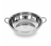 rockible Faitout Compartimenté Double Marmite Bifurquée Casserole Deux Saveurs Hot Pot Divisé Acier Inoxydable 201 Robuste sans Revêtement Cloison Étanche en S, 36CM, Single Flavor