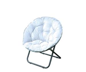 rockible Fauteuil Pliable Matelassé Fauteuil Peu Encombrant Chaise Pliante avec Dossier Rembourré pour Étudiants, Espace Lecture, Gris