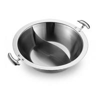 rockible Hot Pot -Yang Compatible Induction Hot Pot Yang Poignées Boucle Casserole Double Bouillon, 26 Cm