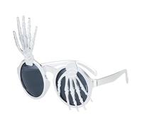 rockible Lunettes amusantes pour déguisements, décorations de vacances pour adultes, lunettes de fête d'Halloween, Argent