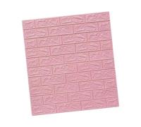 rockible Panneaux Muraux Effet Brique, Stickers Muraux Brique, Papier Peint Moderne, Imperméable et Résistant Aux Salissures, En Mousse XPE pour Cuisines, Bure, Rose