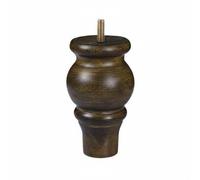 rockible Pied de Meuble en Bois Pied de Meuble Patte de Remplacement Support Rehausseur avec Vis 8mm Bois Massif Améliore l'Accès et Le Nettoyage Adapté à, 12.5cm, Vis