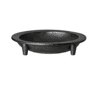 rockible Plat à En Ciment Élégant Plat Creux En Béton Charbon Foncé Bol D'exposition Sculptural, L